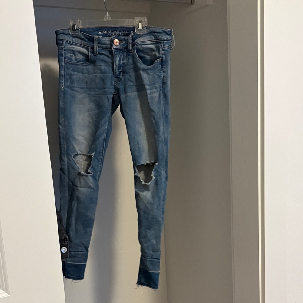 Distressed Blue Women's Jeans